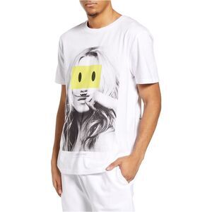Elevenparis Mens Lamie Graphic T-Shirt, White, NWT